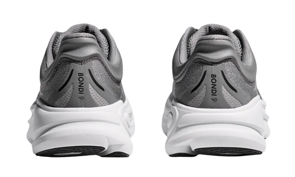 HOKA Bondi 9 Men's Running Trainers — Galactic Grey / Stellar Grey | Max-Cushion Comfort