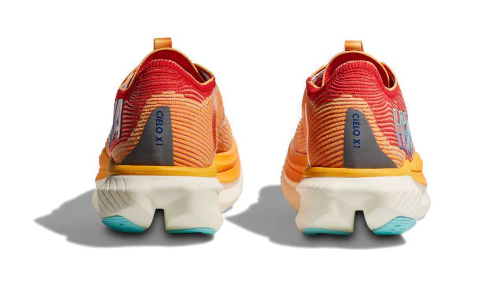 HOKA Cielo X1 – Cerise /Solar Flare Unisex Carbon Racing Trainer