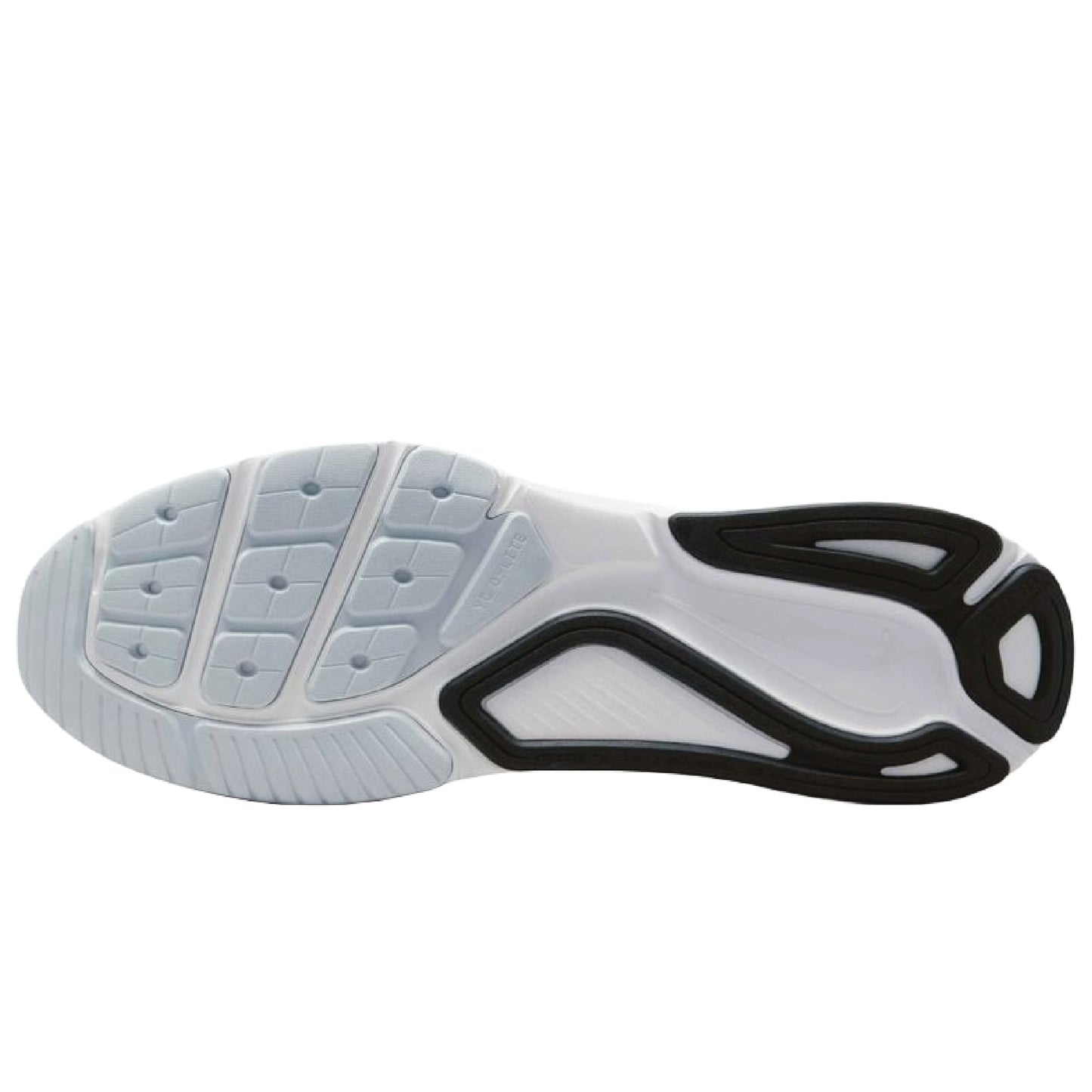 Nike Structure 26 men's road running shoe in the Summit White, Black, and Vast Grey colorway.