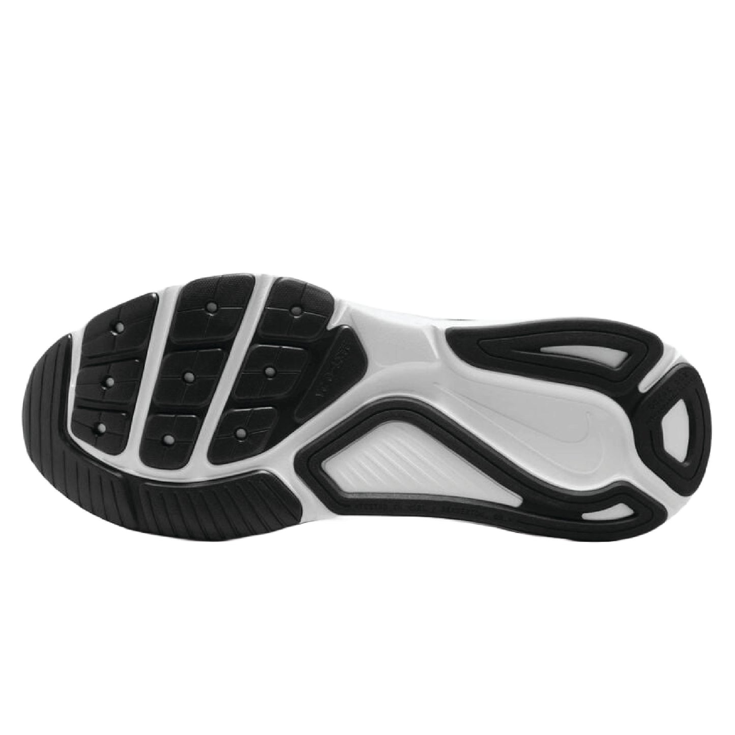 Nike Structure 26 men's road running shoes in the black and white colorway.