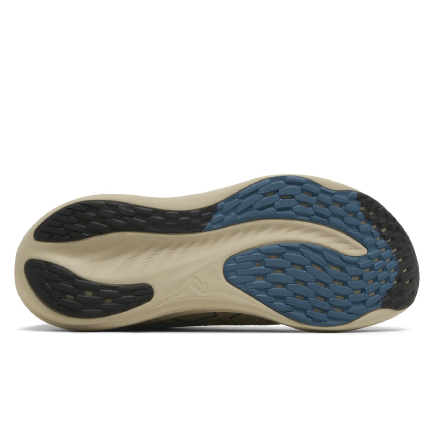 ASICS Men's Gel-Nimbus 26 running shoe in the Feather Grey/Black colorway.