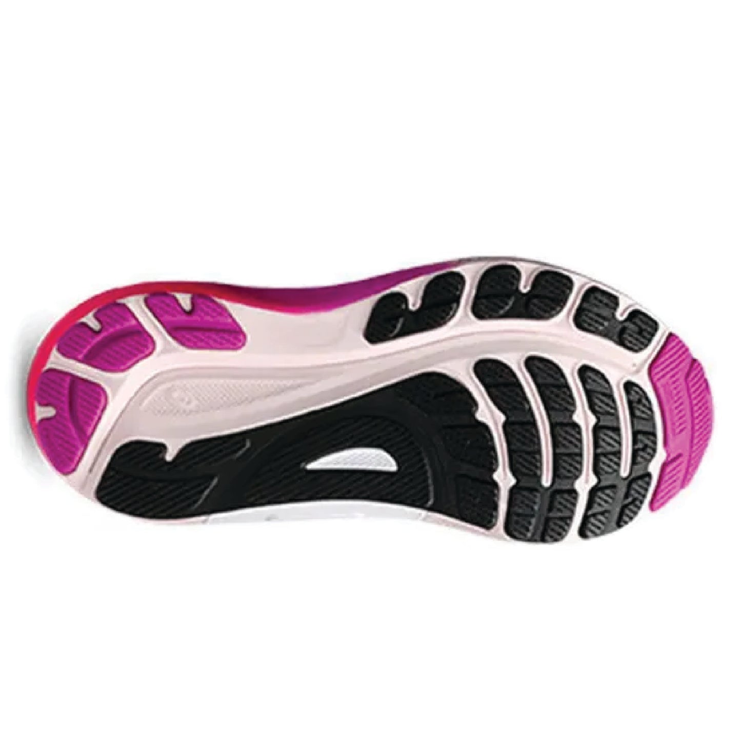 ASICS Gel-Kayano 31 running shoe in the black and bold magenta colorway.