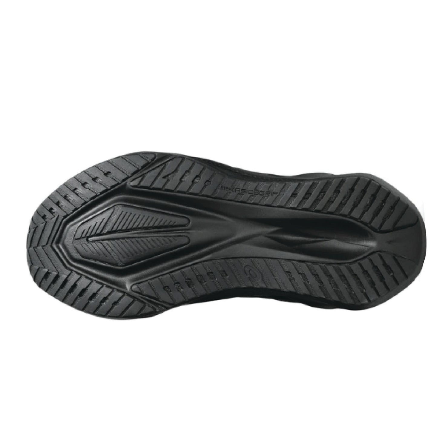 ASICS Novablast 5 running shoe in a black colorway.