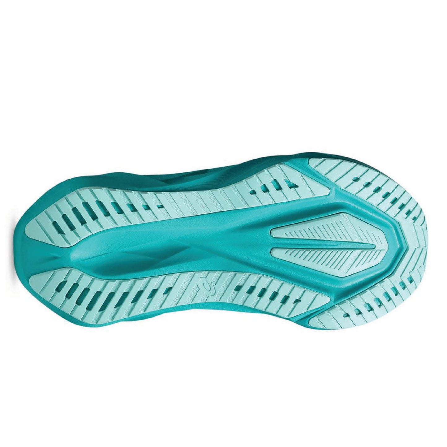 ASICS Novablast 5 running shoe in the Wave Teal/Black colorway.