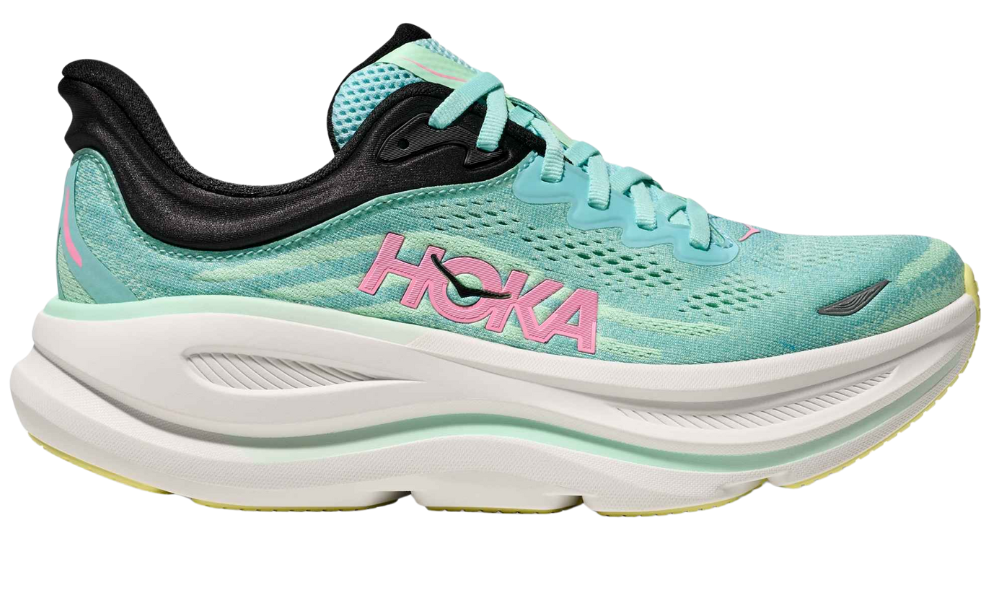 Hoka Bondi 9 – Women’s Maxi-Cushion Trainer (Blue Spark / Mint Fluorite)