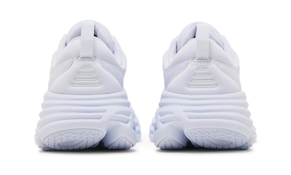 Hoka Bondi 8 Women’s Running Shoes — White, Size 10 B (Ultra-Cushioned Everyday Trainer)