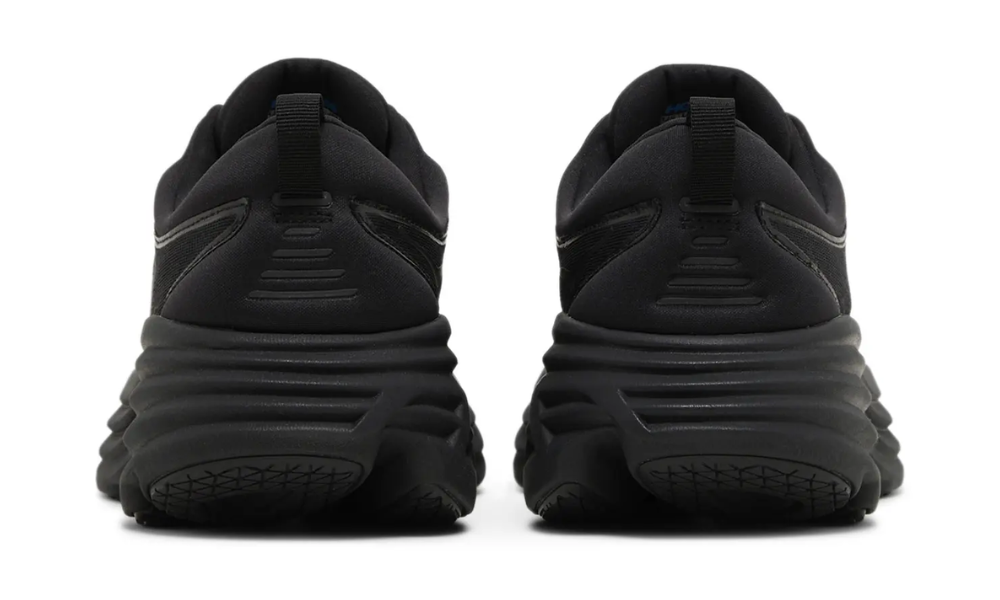 Hoka Men’s Black Monochrome Running Trainer — Cushioned Road Shoe