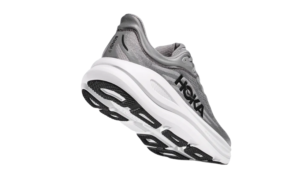 HOKA Bondi 9 Men's Running Trainers — Galactic Grey / Stellar Grey | Max-Cushion Comfort