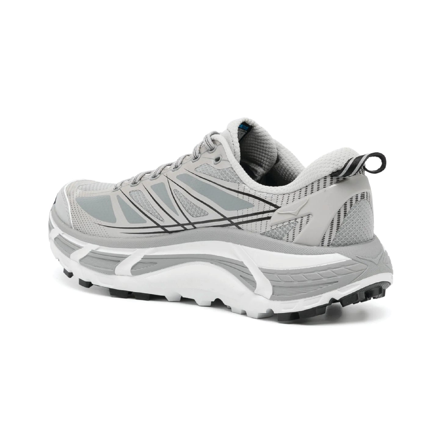 Hoka Mafate Speed 2 running sneaker in the Stellar Grey / Galactic Grey colorway.