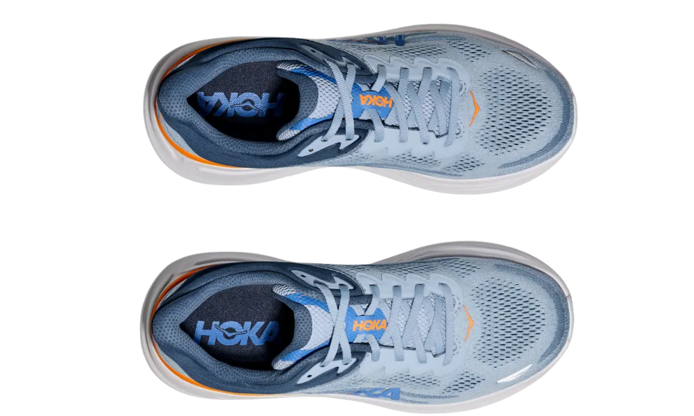 HOKA Bondi 9 Men’s Wide/Extra-Wide – Drizzle/Downpour Ultra-Plush Trainer