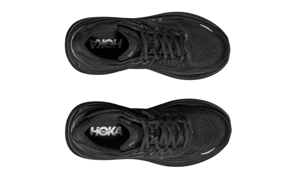 Hoka Bondi 9 Women’s Running Shoe – Black on Black | Maximum-Cushion Trainer