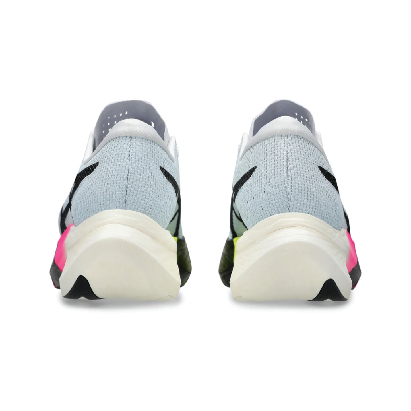 ASICS Metaspeed Edge Paris running shoe in the Island Blue and Orange Pop colorway.