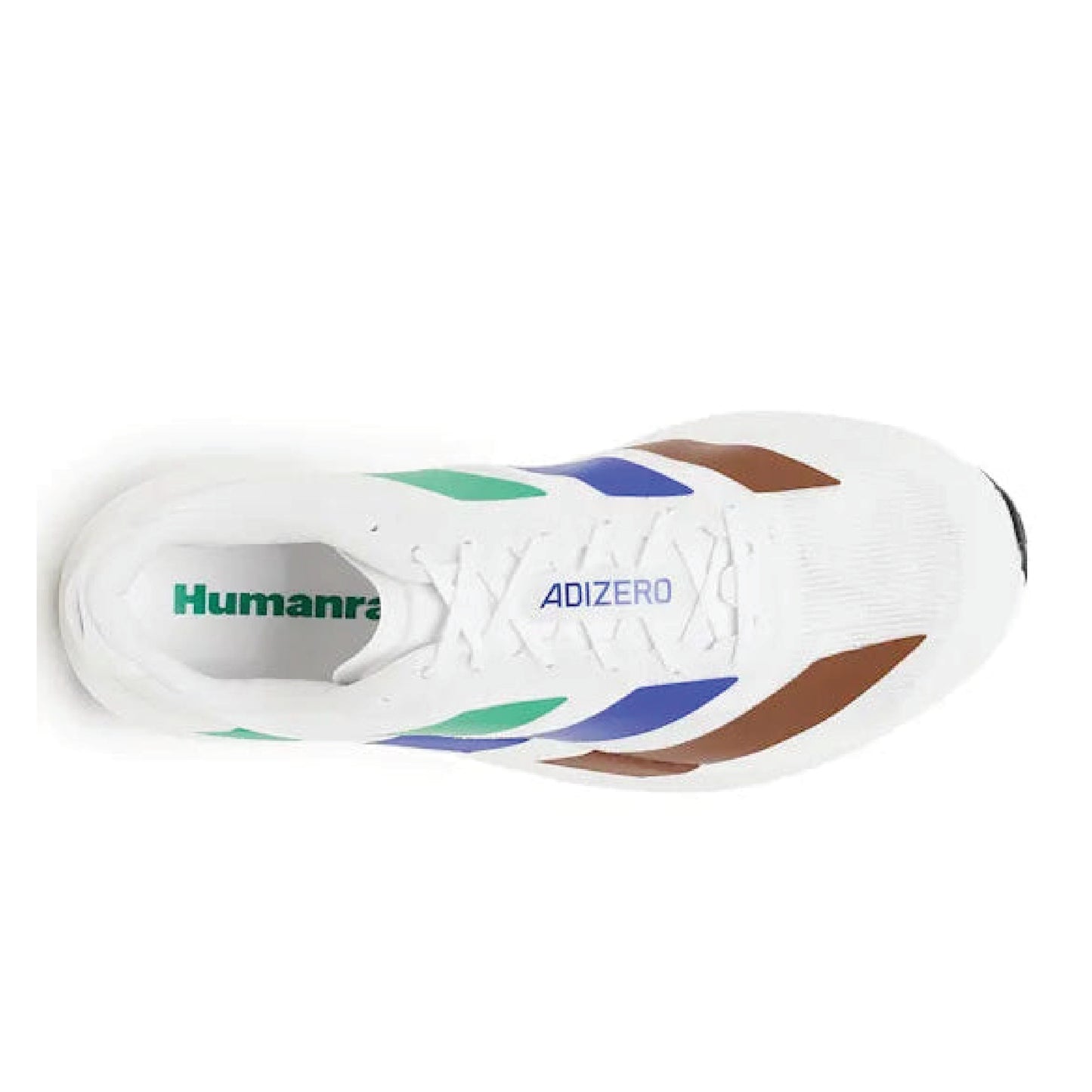 Adidas Adizero Evo SL Humanrace sneaker in the white colorway.