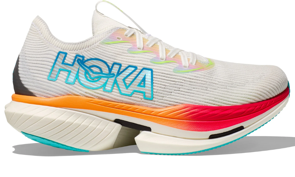 HOKA Cielo X1 – Frost/Cerise Unisex Carbon-Plated Race Shoe