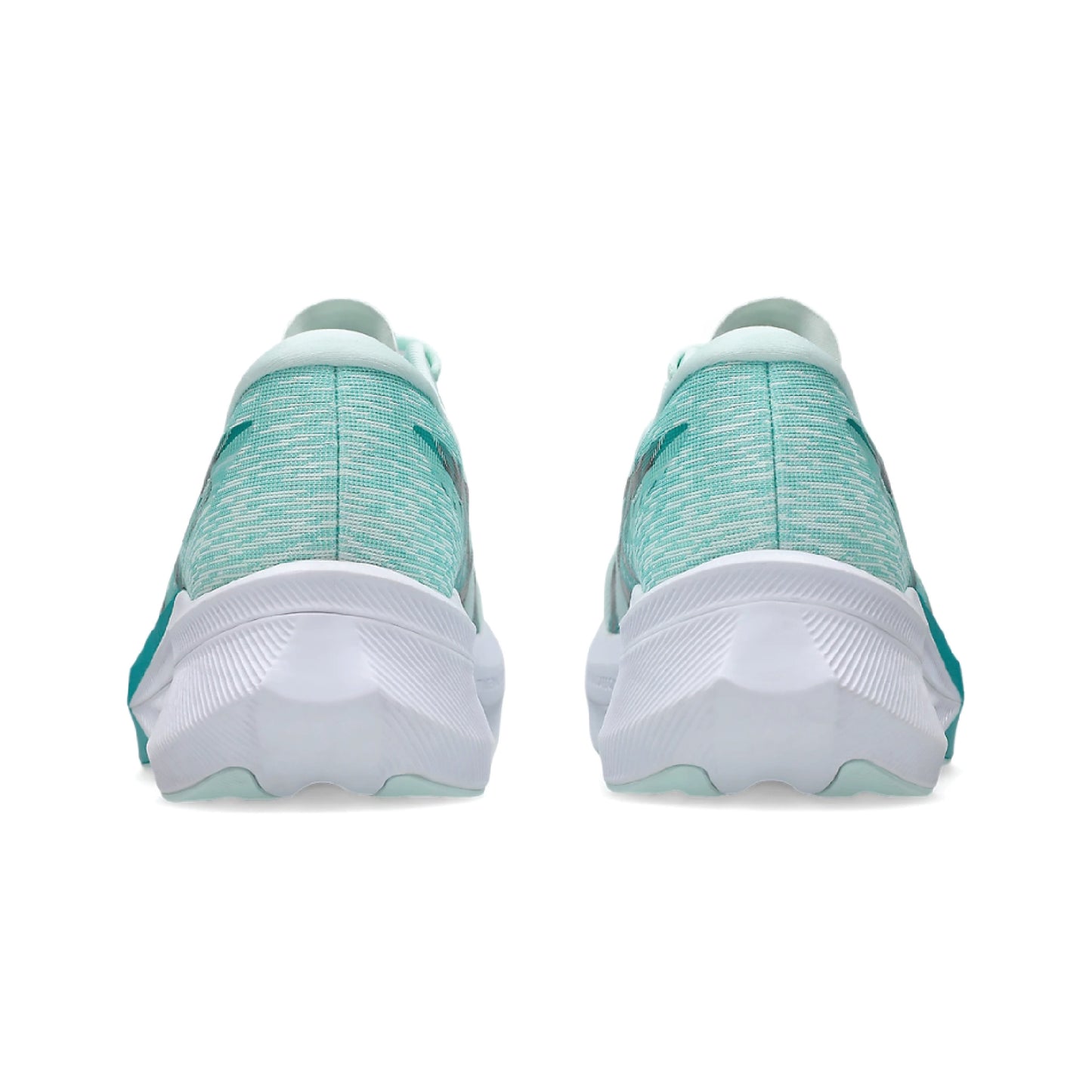 Asics Magic Speed 4 running shoe in a soothing sea/black colorway.