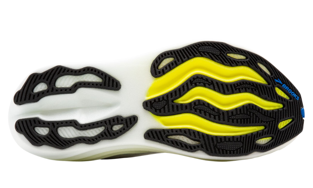 Brooks Men’s Glycerin Max – Grey/Black/Nightlife Max-Cushion Trainer