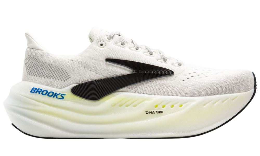 Brooks Men’s Glycerin Max – Grey/Black/Nightlife Max-Cushion Trainer