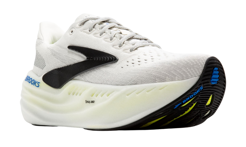 Brooks Men’s Glycerin Max – Grey/Black/Nightlife Max-Cushion Trainer