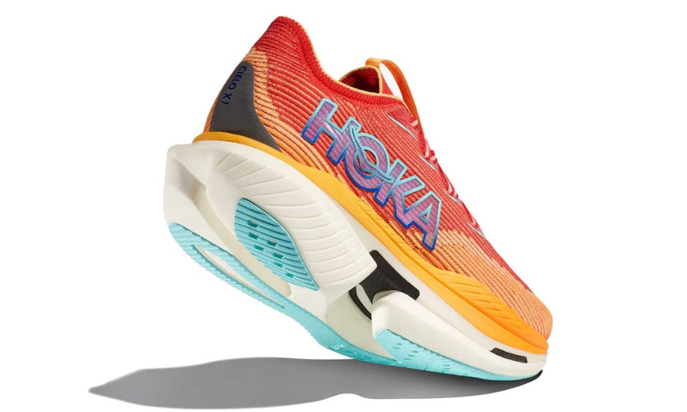 HOKA Cielo X1 – Cerise /Solar Flare Unisex Carbon Racing Trainer