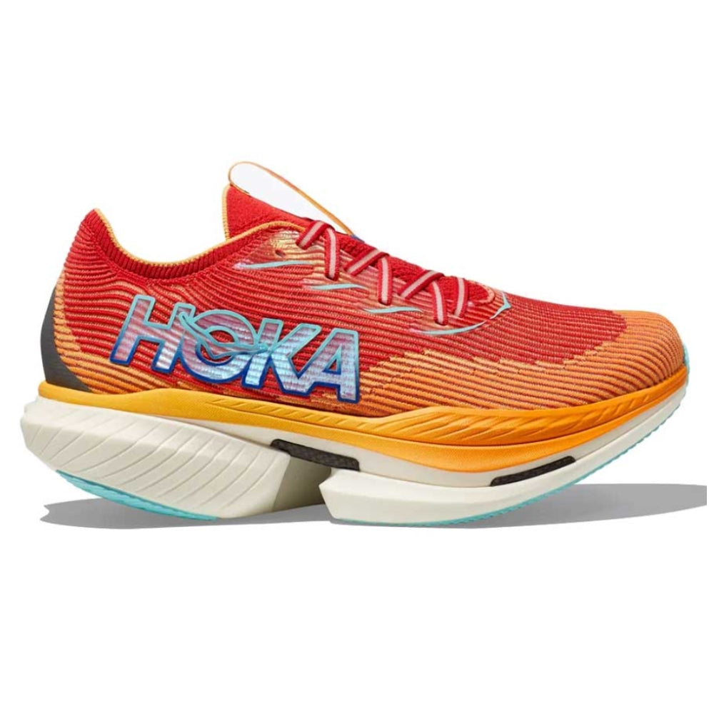 HOKA Cielo X1 – Cerise /Solar Flare Unisex Carbon Racing Trainer