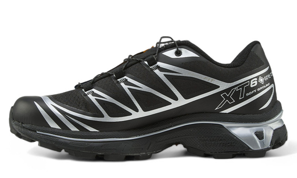 Salomon XT-6 GORE-TEX Mens Running Shoes Black Silver