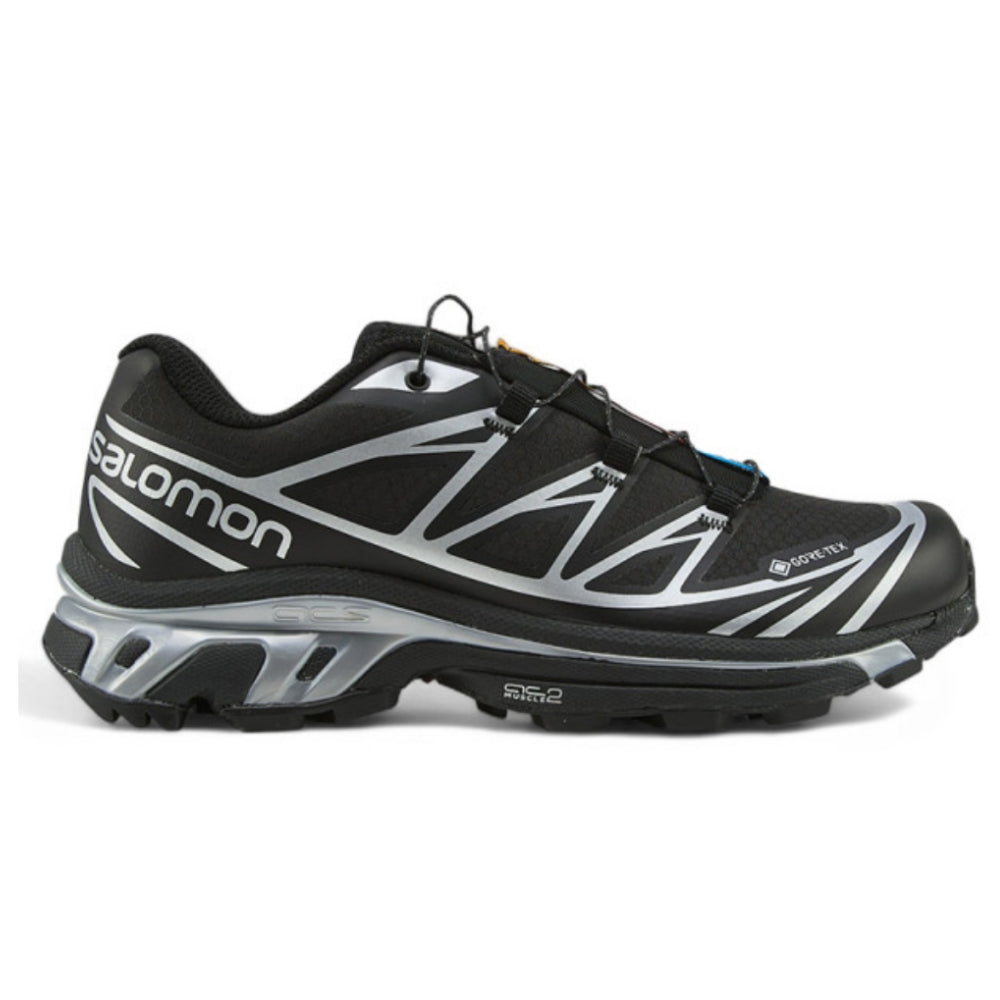Salomon XT-6 GORE-TEX Mens Running Shoes Black Silver