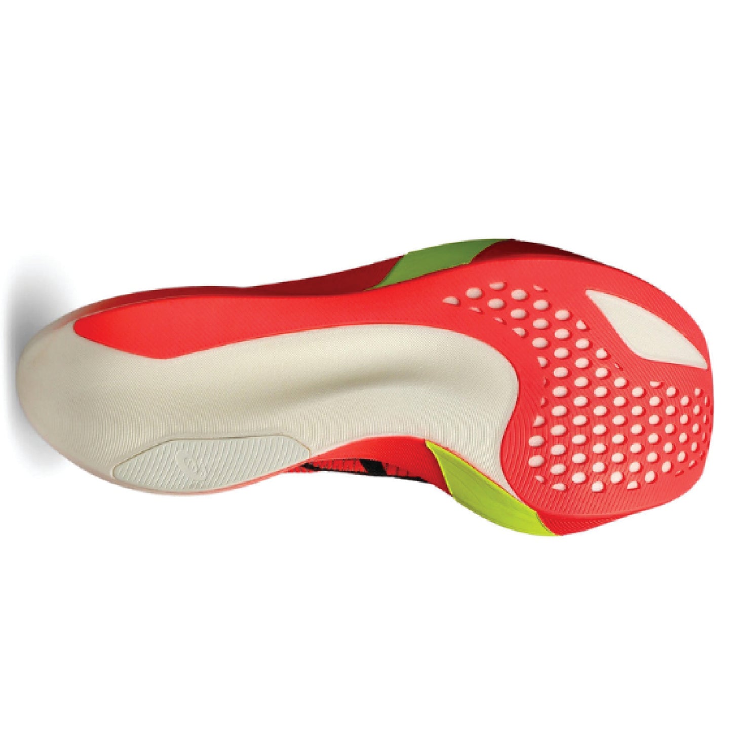 Asics Metaspeed Sky Paris running shoe in the Sunrise Red/Black colorway.