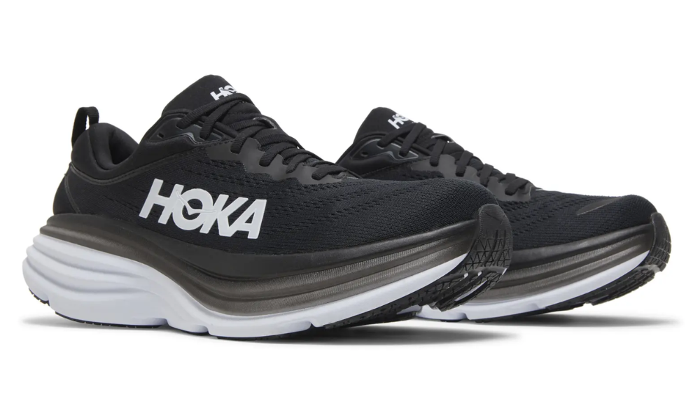 Hoka Bondi 8 Women’s – Black/White Max-Cushion Trainer