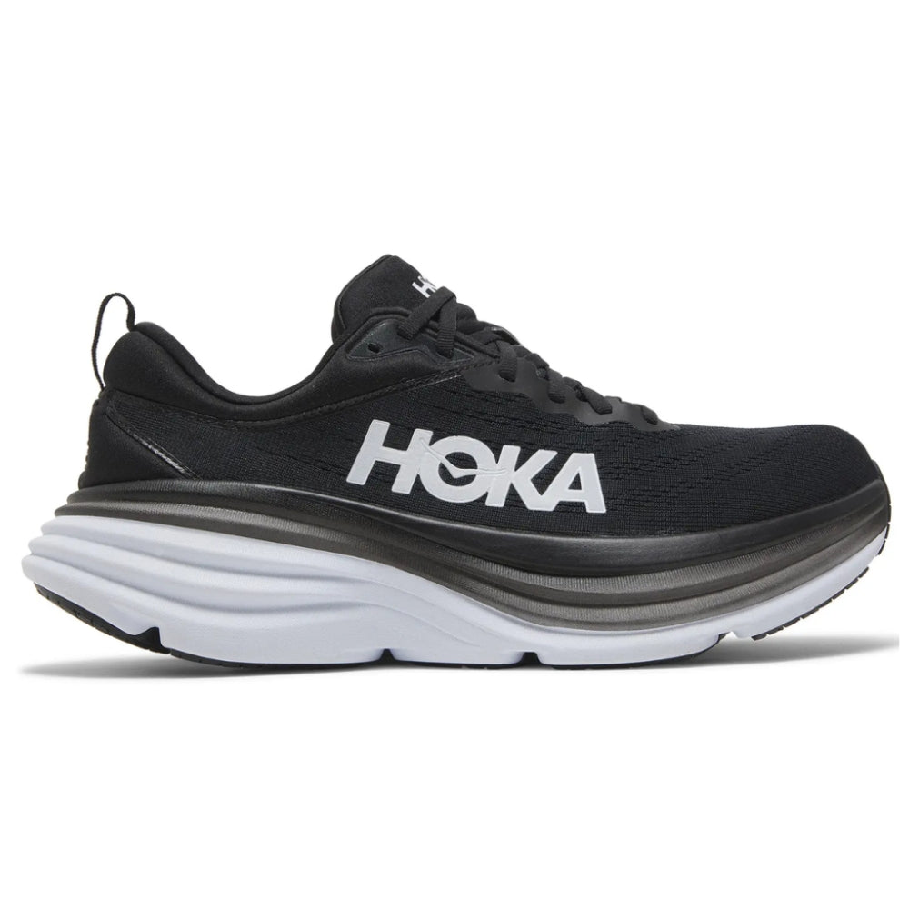 Hoka Bondi 8 Women’s – Black/White Max-Cushion Trainer