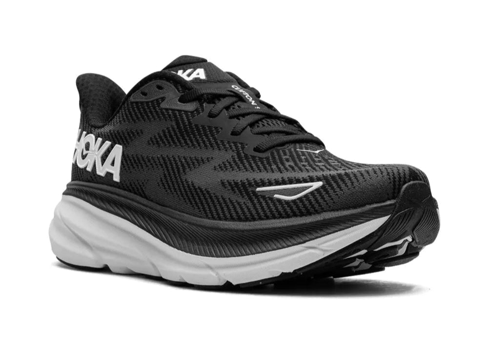 Hoka Clifton 9 – Men’s Black/White Running Trainer