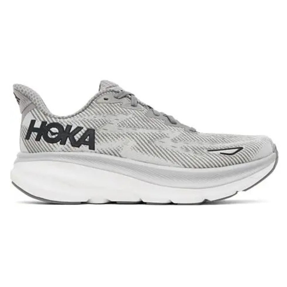 HOKA Clifton 9 – Men’s Harbor Mist/Black Lightweight Trainer