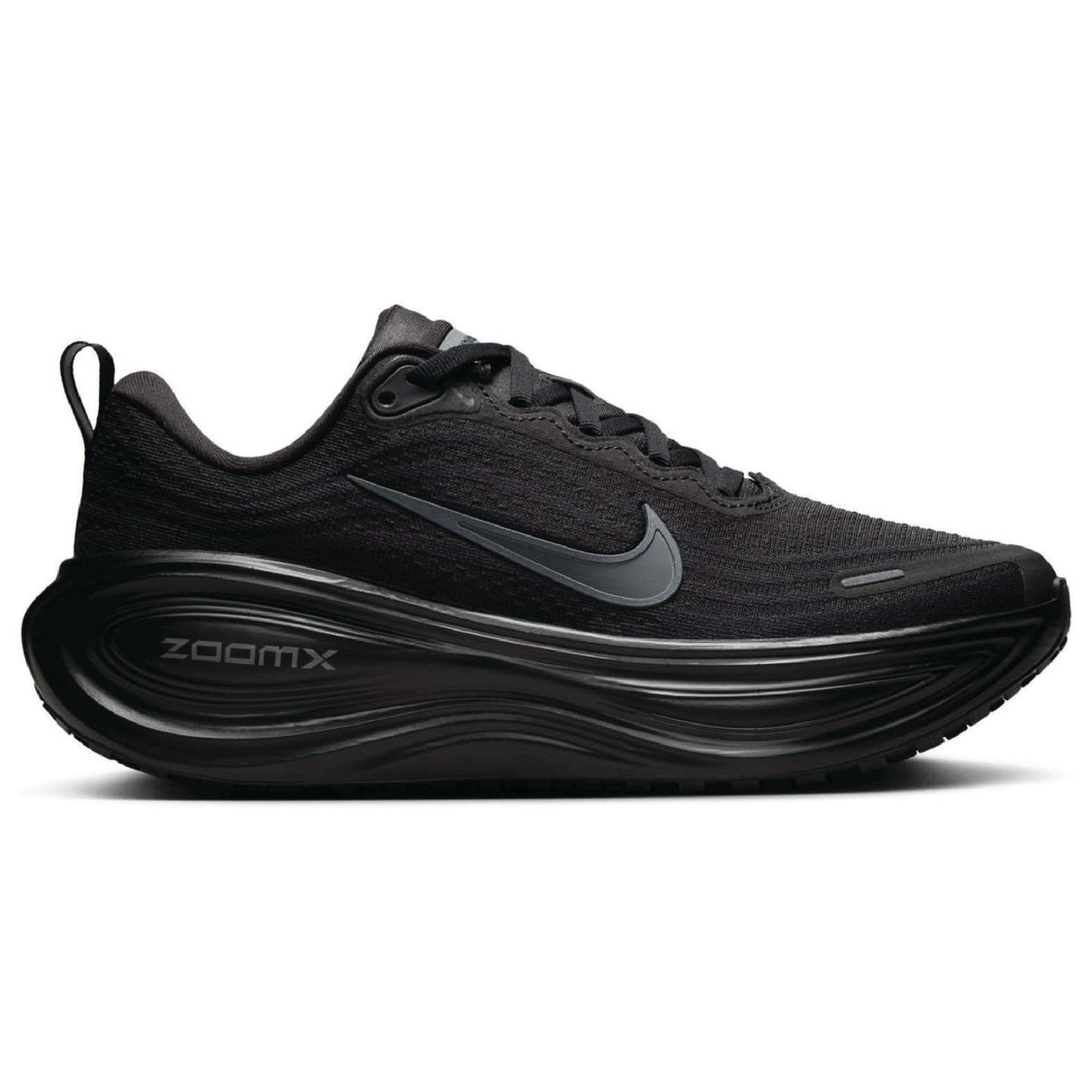 Nike Vomero Plus running shoes in a black colorway.