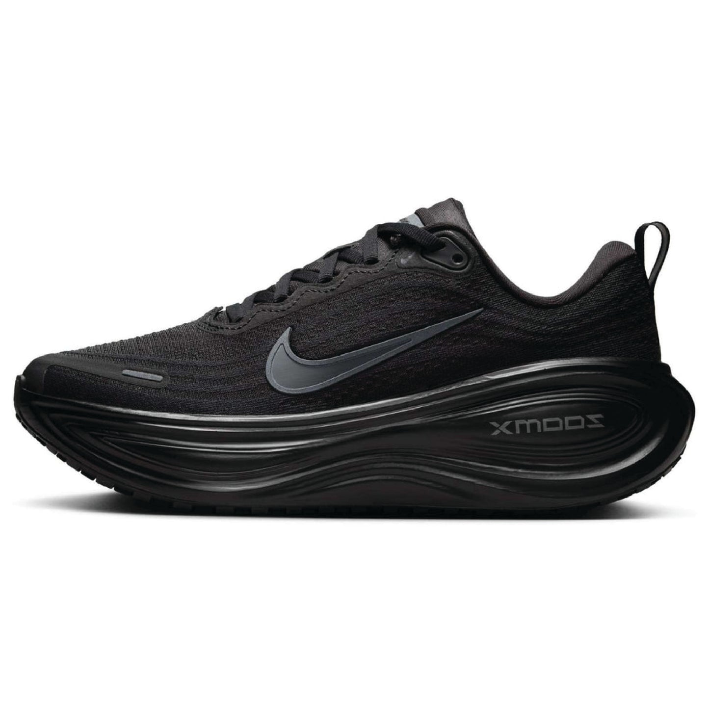 Nike Vomero Plus running shoes in a black colorway.