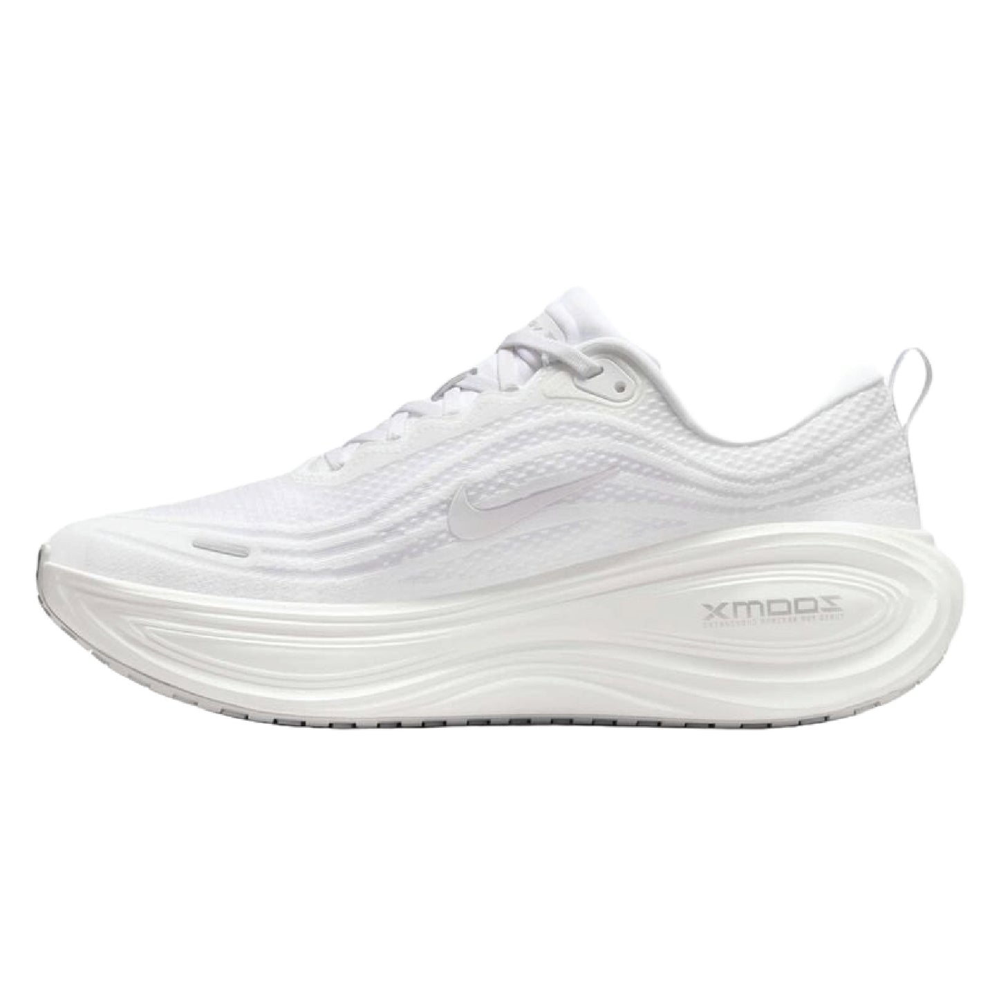 Nike Vomero Plus road running shoes all-white.