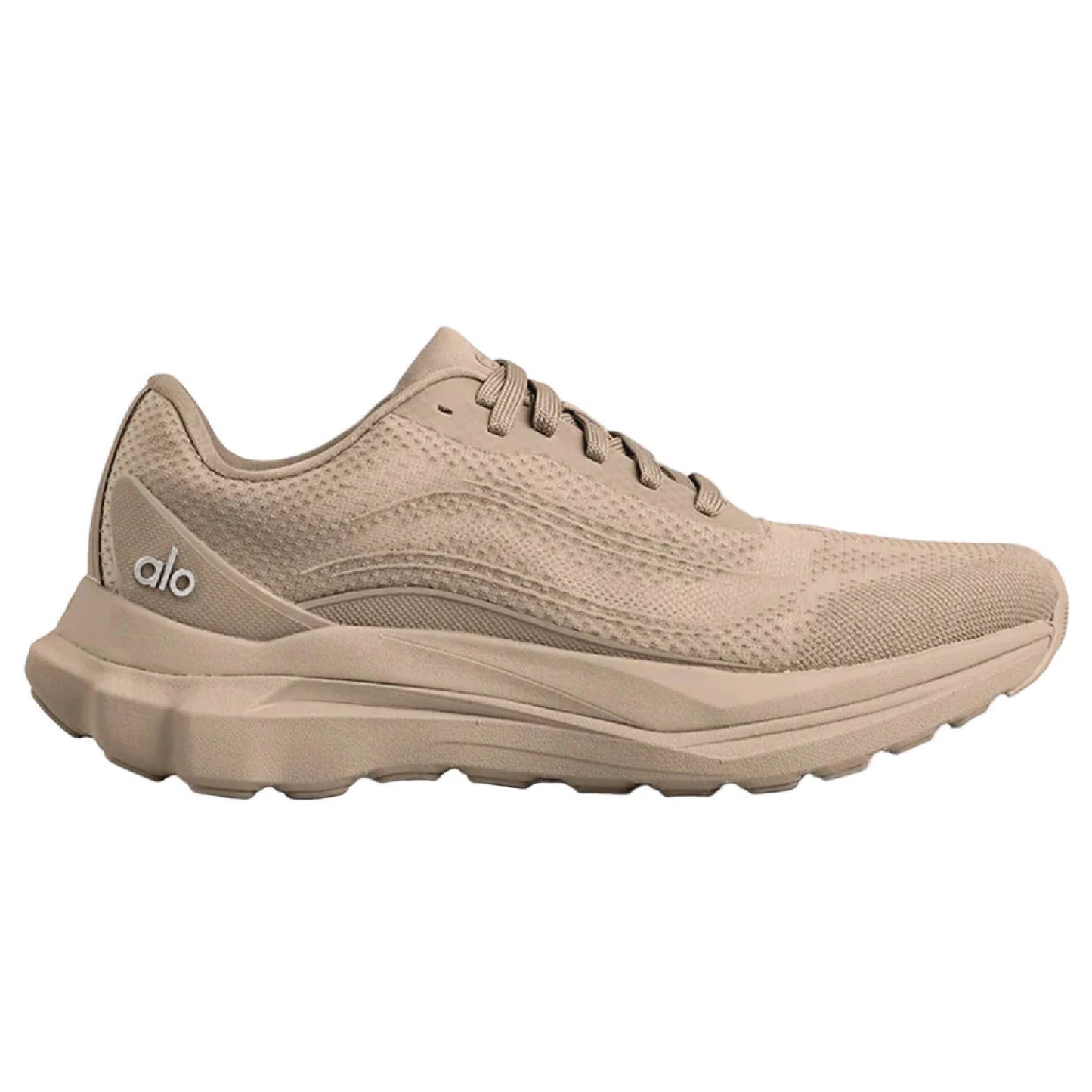 Alo Runner sneaker in the Gravel color.