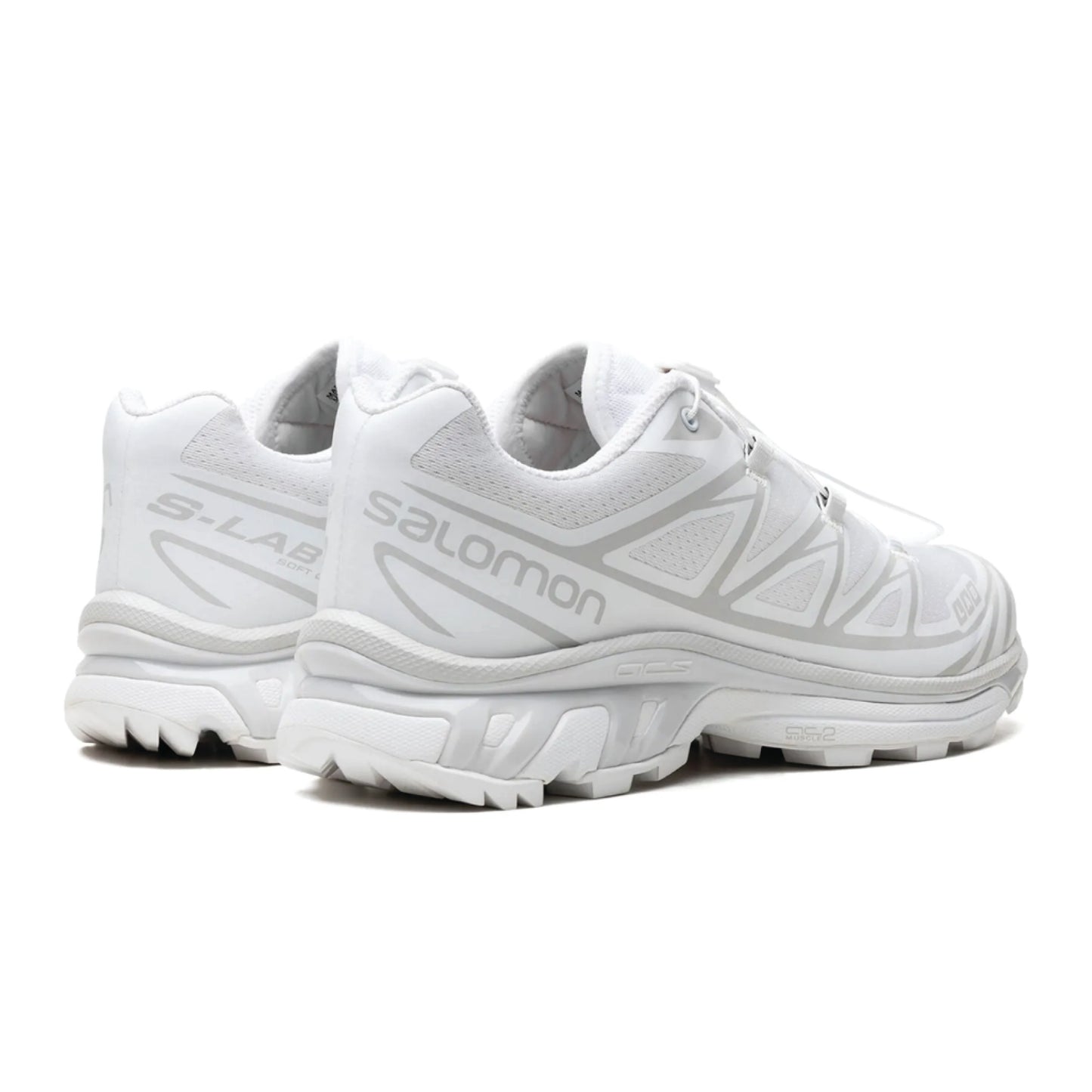 Salomon XT-6 Advanced "White Lunar Rock" sneakers.