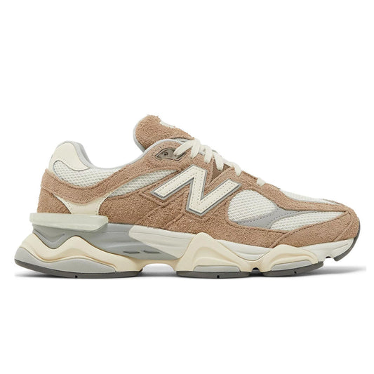 New Balance 9060 in the "Driftwood/Stone Pink/Sea Salt" colorway.
