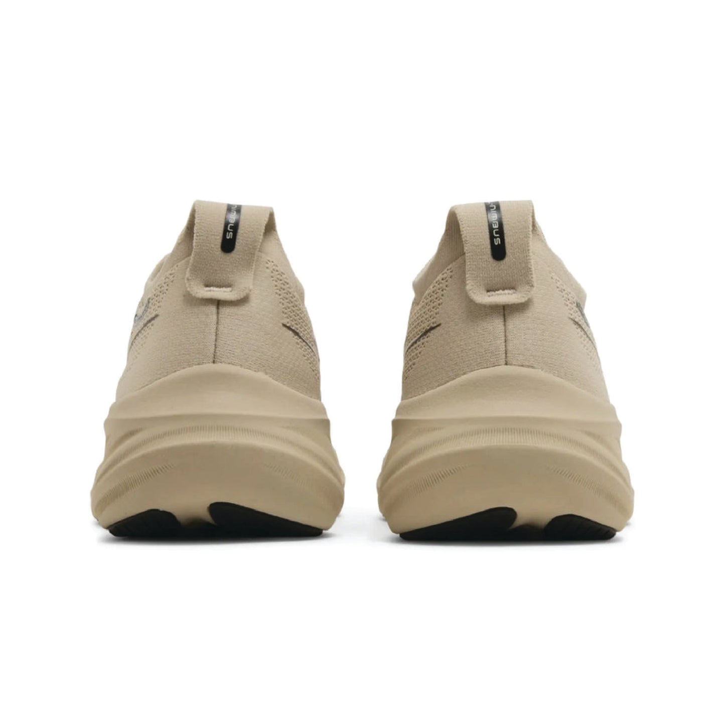 ASICS Men's Gel-Nimbus 26 running shoe in the Feather Grey/Black colorway.