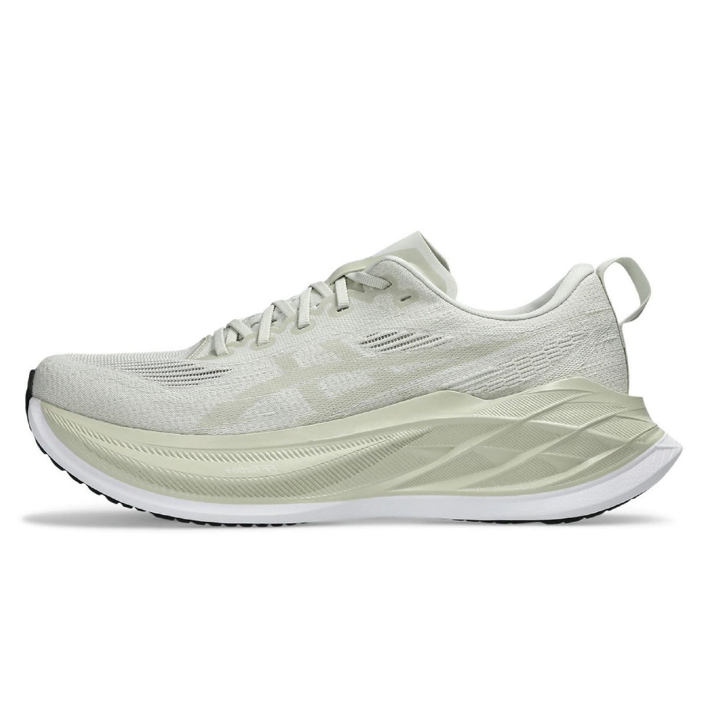 Asics Superblast 2 unisex-adult running shoe in the Lake Grey/White Sage colorway.