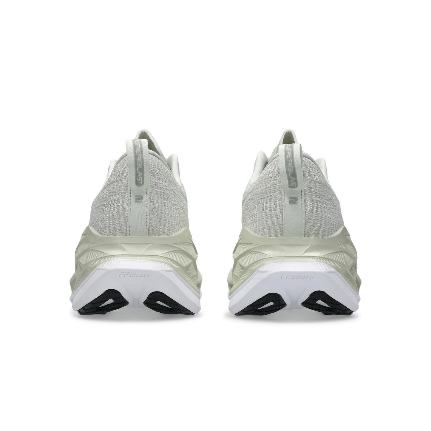 Asics Superblast 2 unisex-adult running shoe in the Lake Grey/White Sage colorway.