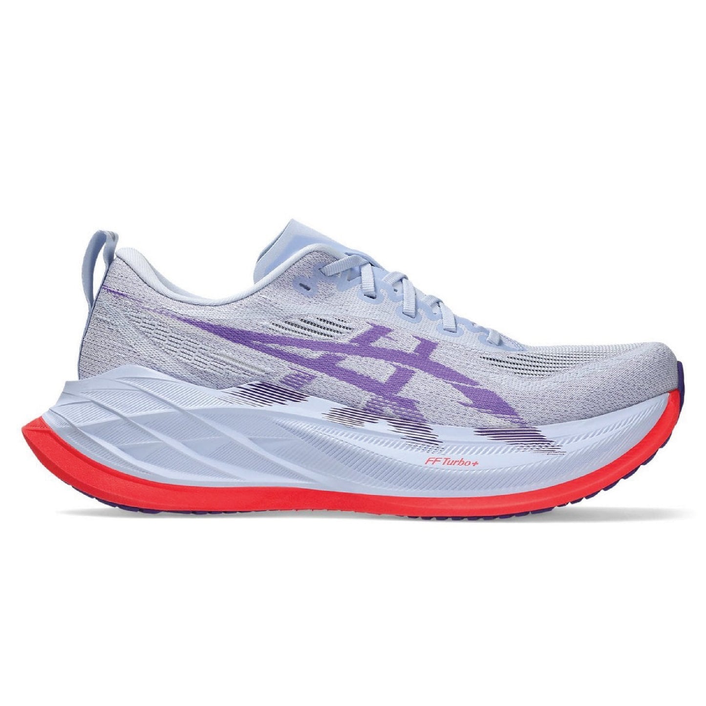 Asics Superblast 2 running shoe in the 'Blue Fade/Edo Purple' colorway.