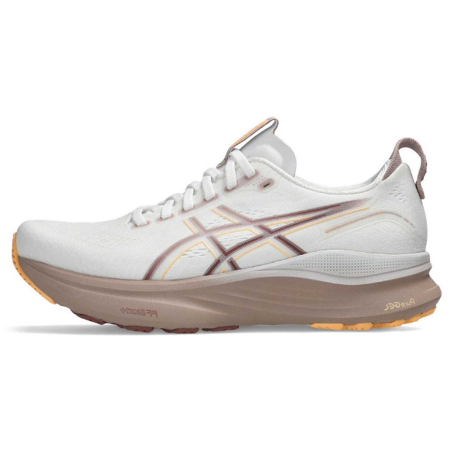 ASICS GEL-KAYANO 32 running shoe in the white colorway.