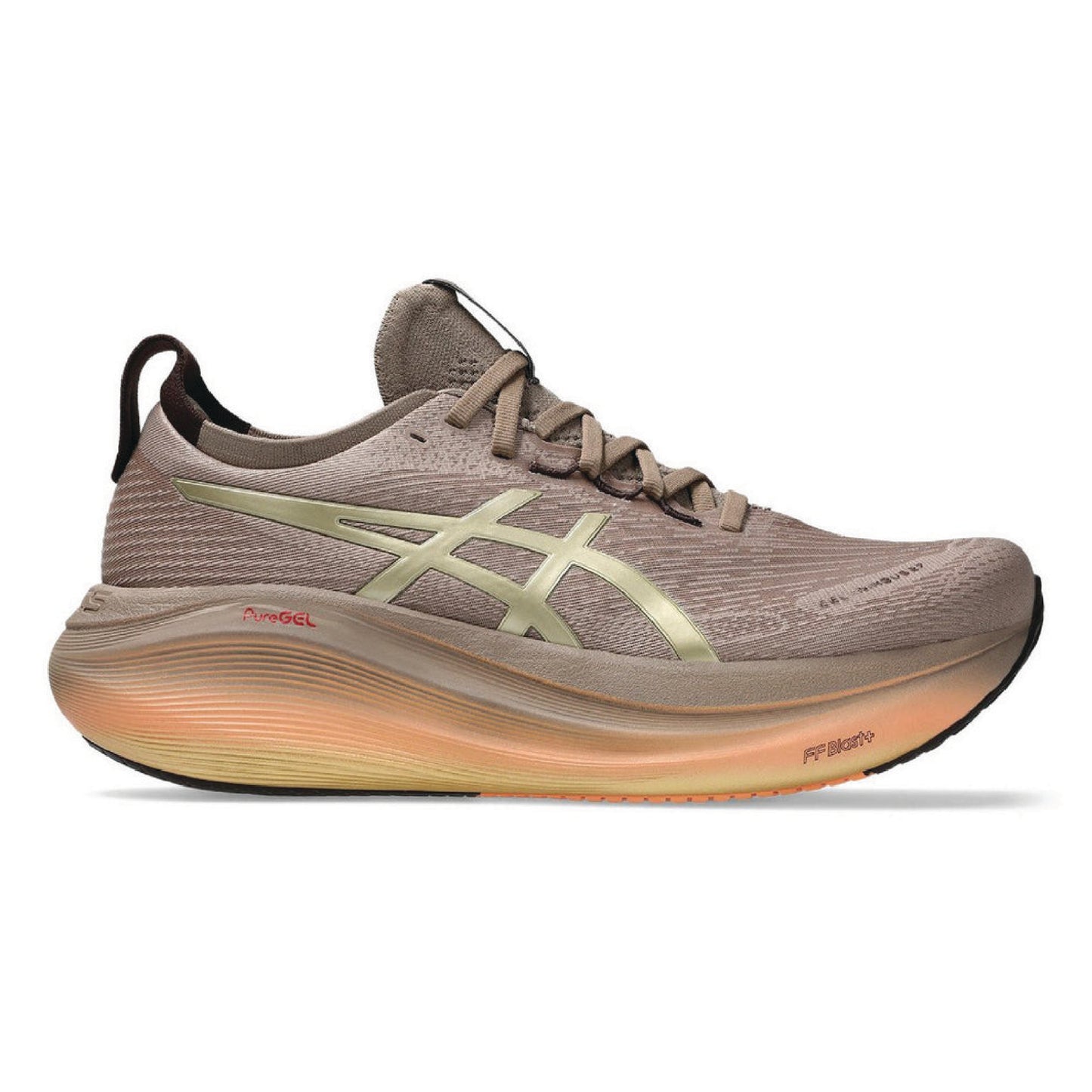 Asics GEL-NIMBUS 27 LUXE running shoe featuring PureGEL™ technology and FF BLAST™ PLUS ECO cushioning