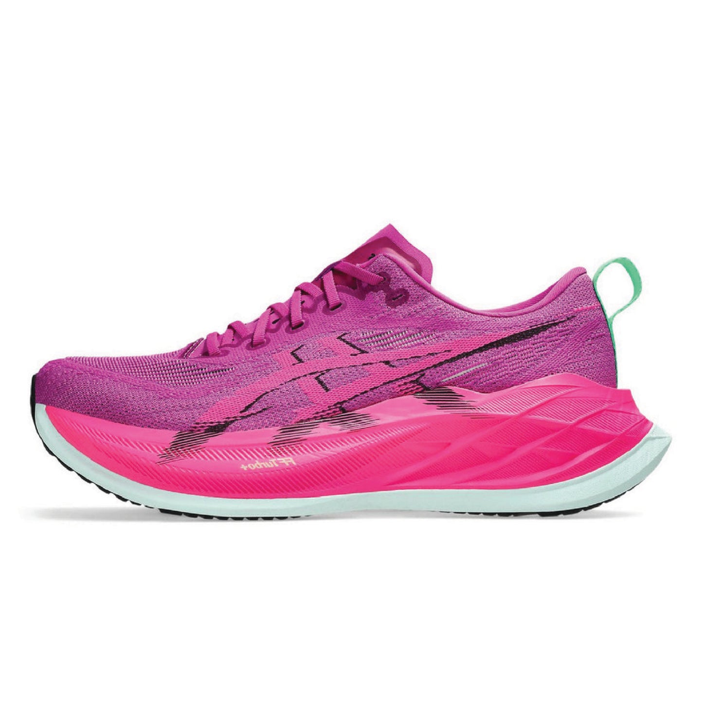 Asics Superblast 2 running shoe in the Bold Magenta/Pink Glo colorway